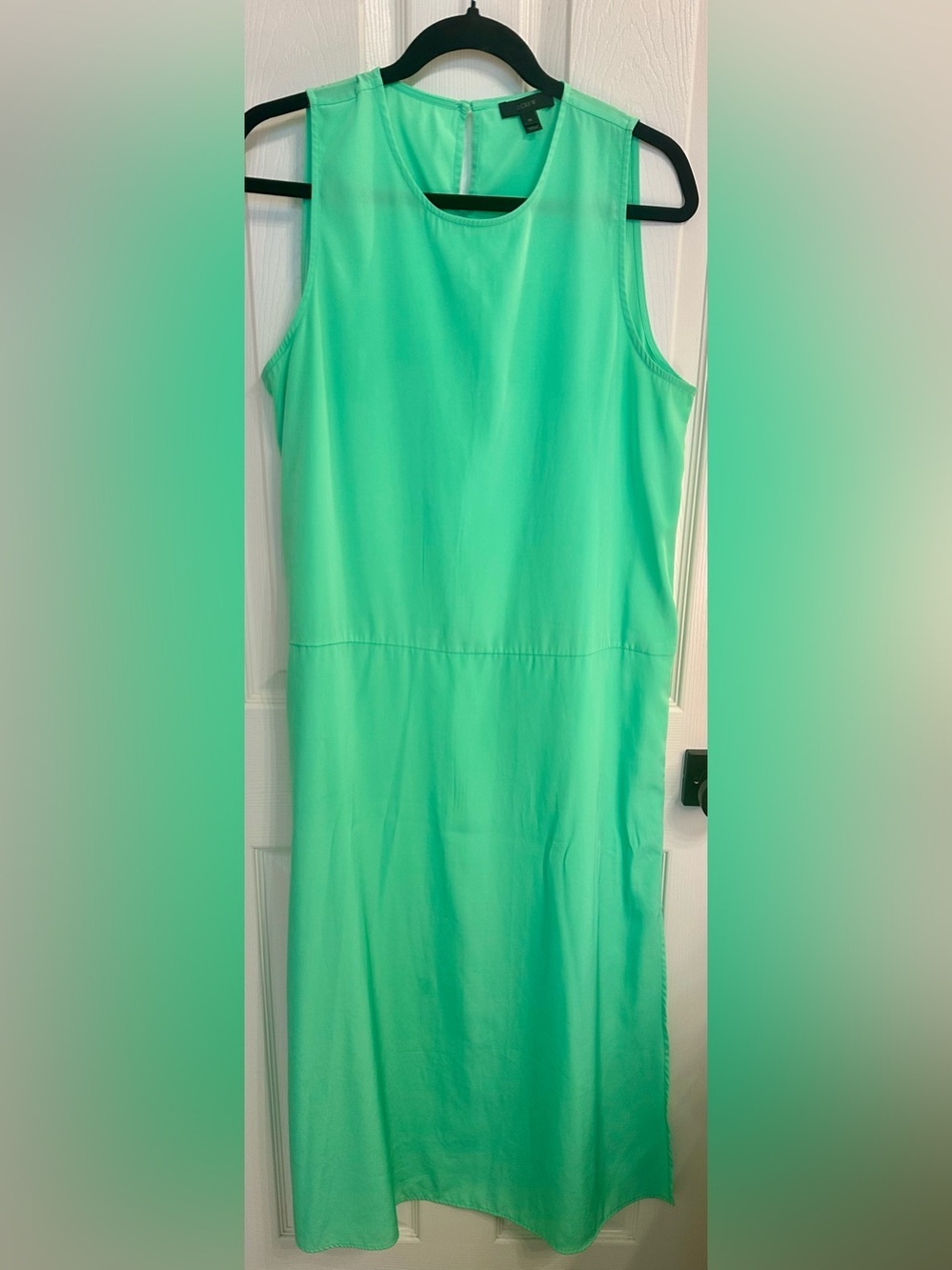 J. Crew Lime Green Sleeveless Maxi Dress Size M